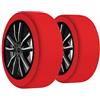 Generico CALZE DA NEVE per auto OMOLOGATE Catene da neve COMPATIBILI con 500 X Sezione Ruota Cerchio 215/55-17 - T00074