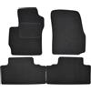 J&J AUTOMOTIVE Tappetini in Tessuto per Mazda 5 2005-2010, Set da 4 Pezzi Anteriori e Posteriori, di Velluto su Misura, Antiscivolo, Colore Nero