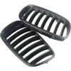 BeiZhengbhD Paraurti Anteriore Griglie Griglia Anteriore A Maglie Renali Con Stecca Singola Per BMW Per X5 Per E70 Per X6 Per E71 2007 2008 2009 2010 2011 2012 2013(Matte Black)