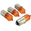 Asudaro Indicatori Di Direzione Per Moto, 4 Pezzi Mini Lampada Per Moto 12V 21W Indicatori Di Direzione A LED Per Moto BA9S Mini Luce Per Moto Per Barche, Luci Posteriori, Luci Dei Freni