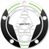 AZgraphishop PROTEZIONE TAPPO BENZINA RESINA 3D COMPATIBILE CON KAWASAKI Z800 GP-399(M)(NWS) (BIANCO)