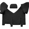 F-CORE Tappeto centrale (per il tunnel) camion compatibile per IVECO STRALIS HI-WAY 01.13-12.16 AUTOMAT Con frigo NERO