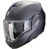 Generico CASCO SCORPION EXO TECH EVO MODULARE FLIP BACK FLAT MATT BLACK NERO OPACO omologazione ECE22-06 (3XL)