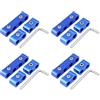KIMISS Separatore Cavi Accensione 12 Pezzi per Candele 8mm 9mm 10mm, Kit Morsetti in Lega di Alluminio per Motori