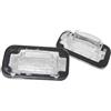 HLQXHM Per SAIC Per MG RX3 i5 EI5 MG6 HS GS Luce Posteriore per Targa Originale Copertura per Bagagliaio Faretto LED (Colore: Copertura 2 Pezzi)