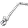 CQJJXKYC Pedivella Accensione Moto Leva di avviamento a pedale per motocicletta con foro, adatta per 50 cc, 70, 90, 110, 125, 140(13mm silver)