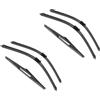 MYSSJS Tergicristalli Per Ford Per Fiesta Per MK6 2008-2016 Auto Anteriore Tergicristallo Posteriore In Gomma Morbida Tergicristalli Auto Parabrezza 26 15 12 Spazzole Tergicristallo(6 wipers)