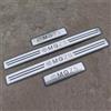 Ever TA 4 Pezzi Battitacco Auto per MG ZS 2017 2018 2019 2020 2021 2022, Inossidabile Antiscivolo AntiGraffio Soglia della Porta calciere Protezioni del Pedale dello Car Styling Accessorio