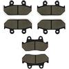 SOMMET Pastiglie freno Anteriori + Posteriore per Honda GL 1500 Goldwing (88-00) VFR 750 FG/FH (86-87) CBR 1000 FG/FH (87-88) LT124-124-69