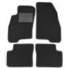 ASC Tappetini Auto Compatibili con Fiat Grande Punto 2005-2012, Moquette, Bordo Antiscivolo, Battitacco in Gomma