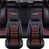 MAVNES Coprisedili Auto per Hyundai ix35 (2010-2015), Coprisedili Per Auto Universali Impermeabili Pelle Ventilazione per Anteriori e Posteriori,B-Black