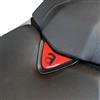 labelbike - Adesivo 3D Moto zona Sella Protezione e Decorazione in Resina compatibile con Aprilia Tuono 457 2025 Colore Rosso Nero