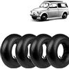 ECOVELO 4 CAMERE D'ARIA 125/135-12 VALVOLA IN GOMMA TR13 COMPATIBILE CON PNEUMATICI MOTO FIAT 500 EPOCA 126 APE
