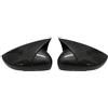 tusgt Calotta Specchietto Per VW Per Polo Mk5 6R 6C V 2009-2017 Parafango laterale Copertura specchietto retrovisore Coperchio guscio nero lucido Coppia Specchietto Laterale Cover(Carbon Fiber Look)