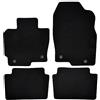 J&J AUTOMOTIVE Premium Tappetini in Tessuto di Velluto su Misura per Mazda CX5 2012-2016, Set da 4 Pezzi Anteriori e Posteriori, Antiscivolo, Colore Nero