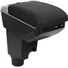 OYHCM Bracciolo centrale per Toyota Yaris Hybrid 2015-2024,7 USB | Per Toyota Yaris Hybrid Bracciolo, 6 USB + USB-C, Portabicchieri pieghevole, Doppio vano portaoggetti, Coperchio scorrevole