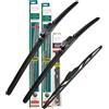 HEYNER Ibrido HEYNER spazzole tergicristallo anteriore + posteriore HEYNER classica 241512 [FiatPand] HH2415TL12HRC