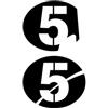 YBRAVO Serbatoio Protector Sticker Moto Decalcomanie Moto Numero 1-20 Custodia per Vespa Serie 2 Sei Giorni GTS 300 GTV250 GTV125 300 HPE