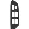 WRWRW Cornice interruttore alzacristallo elettrico porta anteriore sinistra, pannello superiore bracciolo lato conducente, adatta for Toyota Rav4 2001 2002 2003 2004 2005(Black)