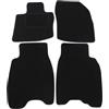J&J AUTOMOTIVE Tappetini in Tessuto per Honda Civic 3/5-Porte Berlina 2006-2012, Set da 4 Pezzi Anteriori e Posteriori, di Velluto su Misura, Antiscivolo, Colore Nero