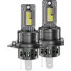 KYPSZQPSH 2 lampadine for fari a LED H4 da 30000LM, Canbus, senza errori, 300W, for moto, auto, luce bianca 6500K, 12V 24V