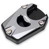 MCSLUBMH Piastra Cavalletto Moto per H&Onda Forza 350 FORZA350 NSS350 NSS 350 2018-2023 Accessori Moto Cavalletto Laterale Basamento di Estensione Ingranditore Pad(Titanium)