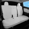 TOPABYTE Cuscino per Sedile Posteriore per Tesla Model Y Juniper 2026 2020-2025, Morbido e Antiscivolo, Protezione per il Fondo del Sedile Dell'auto Launch Serie Accessori, Bianco