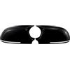 TUANZUN Calotte Specchietti,Copertura Specchietto Retrovis Adatto for Audi A3 8P A4 A5 Copertura specchietto retrovisore laterale for auto Tappo ala Guscio alloggiamento portiera esterna(Type A Black)
