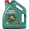 CASTROL Olio motore Magnatec 5W-40 Olio sintetico 5 L Compatibilità con RENAULT Clio III Hatchback BR0/1, CR0/1, VW Polo Hatchback 6R1, 6C1 Golf IV Hatchback 1J1 Golf VII Hatchback 5G1, BQ1, BE1, BE2