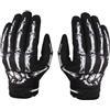 Dickly Guanti da moto modello scheletro Guanti a dita intere Guanti da equitazione antiscivolo traspiranti per uomo donna Versatile, Taglia L