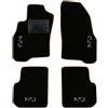 QUEMAR Tappetini Auto compatibili con Alfa Romeo Mito dal 2008 / Kit Tappeti in Moquette e Gomma su Misura (Set 2 Anteriori + 2 Posteriori) / Ricami e Colori Personalizzati (Bordo Beige, 4 Ricami)