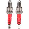 Yuecoom Candele, 2 pezzi di candele automobilistiche A7TC A7TJC con 3 elettrodi, di ricambio per scooter ATV Quad GY6 50 cc 125 cc