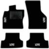 QUEMAR Tappetini Auto per Golf VII 2012-2019, Bordo Perla, 4 Ricami | Kit Tappeti Moquette e Gomma su Misura / Set 2 Anteriori + 2 Posteriori / Ricami e Colori Personalizzati / Antiscivolo