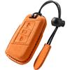 ontto Pelle adatta per Skoda Fabia 2022 Karoq 2023 Kodiaq 2021 Superb 3V 2020 Seat Ateca 2023 Custodia per chiave auto, custodia protettiva con portachiavi 3 tasti