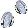 STGBCST Specchietto retrovisore per auto, 2 pezzi, angolo morto, piccolo specchio rotondo, lente grandangolare per auto, in vetro, per tutti i veicoli universali (argento)