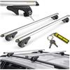 CHROMEMASTER CHAOS RACKS | Universale Portapacchi da Tetto per Barre Longitudinali Aperte; Barre Portatutto | Trasporta in Sicurezza Box da Tetto, Portabici | Struttura Leggera e Resistente in Alluminio | 135 cm