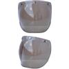 Zohisin Visiera A Per Casco Moto Visiera A 3 Schiacciatori Lentina Parabrezza Con Supporto Flip Per Caschi A Viso Aperto Sicurezza In Moto Visione Chia ra Materiale PC Resistente