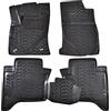 J&J AUTOMOTIVE Tappetini Auto in Gomma su Misura per Toyota Hilux Pick Up 2015-2025, Set da 4 Pezzi, Bordo Alto 4 cm, Antiscivolo, Inodore, Colore Nero