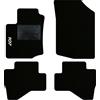QUEMAR Tappetini Auto per Peugeot 107 2005-2014, Bordo Nero, 1 Ricamo