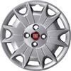Rixto Kit di 4 copricerchi adattabili - per FIAT PANDA 4X4 2004 (LOGO ROSSO) - diametro 14 - non originali