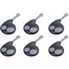 ISKDJBJG 6X 2 Pulsanti Key Case Key Case per Cobra Alarm FOB Batteria Black