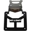 Generico Portatarga Pieghevole Beta RR 2021 2022 2023 2024 2025 Moto Motard Enduro Targa 50cc (Verniciatura Nera Con Faretto Nero)