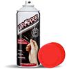 4R Quattroerre.it 16428 Wrapper Spray Rosso Fluo Opaco | Vernice Removibile per Carrozzeria | Pellicola Spray Protettiva UV e Anti-Graffio | Wrapping Liquido Made in Italy