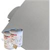 AE AUTO EQUIPE Kit Tessuto Cielo Auto Grigio Sasso a Nido d'Ape Compatibile con Golf/Audi + Colla Alta Temperatura Henkel + Pennello Gratis (3 x 1.50 di Tessuto + 2 Colle)