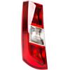 Easy Link - Fanale posteriore sinistro per Dacia Dokker 2012, Rosso, Vetro, Senza portalampada
