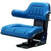 KLARA SEATS Sedile trattore per New Holland, Ford, Oldtimer, PVC, blu