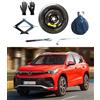 D'ANGELO 1988 Kit Ruotino di Scorta 18 compatibile con Volkswagen Tiguan con Cric, Chiave, Guanti e Sacca