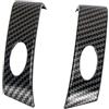 uvcany MINI R50 R52 R53 Decorazione Volante dell', Calotte dei comandi al volante per Mini One/S/JCW Serie R R50 R52 R53 2002-2006(Senza pulsanti multifunzione, Motivo carbonio)