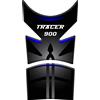 Tankpad PARASERBATOIO ADESIVO, RESINATO EFFETTO 3D compatibile con Yamaha Tracer 900 (Nero/Blu)