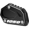 MotHeart Estensione in alluminio per V-Strom 1050 (DL 1050) V-Strom 1050XT (DL 1050XT) V-Strom 1050DE (DL 1050DE) V-Strom 1050DE Adventure supporto laterale moto accessorio (nero)